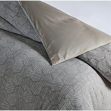 Studio 3B&trade; Abstract Geometric 3-Piece Full/Queen Comforter Set in Grey. View a larger version of this product image.