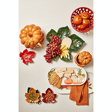 Pumpkin 2-Piece Rectangular Platters in White. View a larger version of this product image.