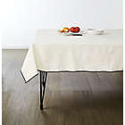 Alternate image 1 for Studio 3B&trade; Merrowed Linen Blend 60-Inch x 120-Inch Oblong Tablecloth in White