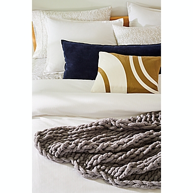 Studio 3B&trade; Woven Stripe 3-Piece King Comforter Set in White. View a larger version of this product image.