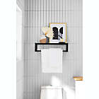 Alternate image 1 for Studio 3B&trade; Mercer Wall Shelf with Towel Bar in Black