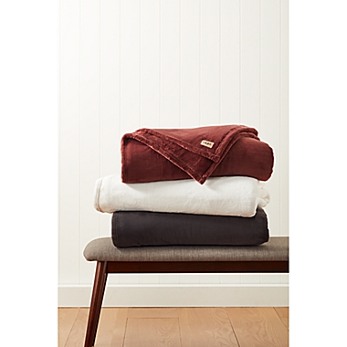 UGG&reg; Coco Throw Twin Blanket in Snow. View a larger version of this product image.