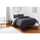 Alternate image 2 for UGG&reg; Devon 3-Piece Reversible Full/Queen Comforter Set in Charcoal