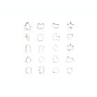 Alternate image 2 for H for Happy&trade; 40-Count Fall/Winter Seasonal Holiday Cookie Cutters in Silver