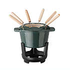 Alternate image 3 for Our Table&trade; 13-Piece Enameled Cast Iron Fondue Pot Set in Sycamore