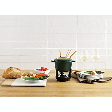 Our Table&trade; 13-Piece Enameled Cast Iron Fondue Pot Set in Sycamore. View a larger version of this product image.