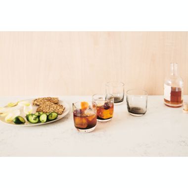 Studio 3B&trade; Optic Double Old Fashioned Glasses in Smoke (Set of 4). View a larger version of this product image.
