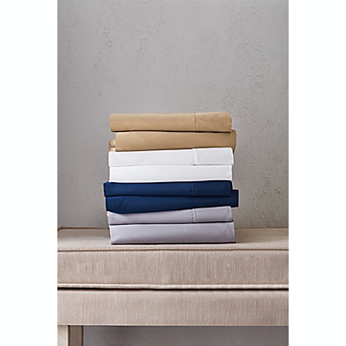Studio 3B&trade; Solid 825-Thread-Count Queen Sheet Set in White. View a larger version of this product image.