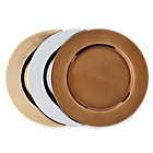 Alternate image 2 for Simply Essential&trade; Charger Plates in Gold (Set of 6)