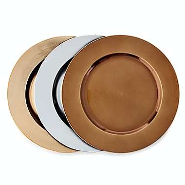 Simply Essential&trade; Charger Plates in Gold (Set of 6). View a larger version of this product image.