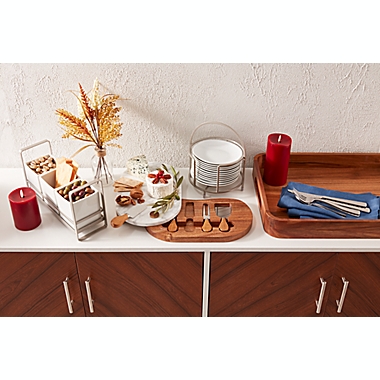 Our Table&trade; Hayden 4-Piece Flatware Caddy Organizer Set in White. View a larger version of this product image.