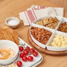 Alternate image 2 for Our Table&trade; Hayden 6-Piece Square Appetizer Serving Dish Set in White