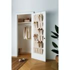 Alternate image 1 for Squared Away&trade; Over-the-Door 24-Pocket Shoe Organizer in Oyster Grey