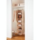 Alternate image 1 for Squared Away&trade; 6-Shelf Canvas Hanging Sweater Organizer in Oyster Grey
