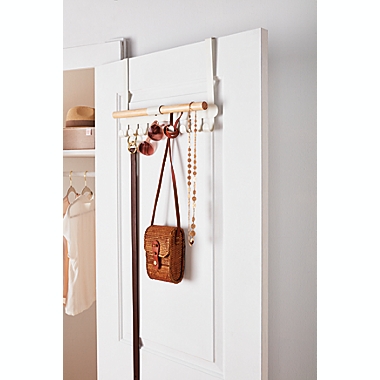 Squared Away&trade; Over-the-Door Accessory Organizer in Blond/Coconut Milk. View a larger version of this product image.