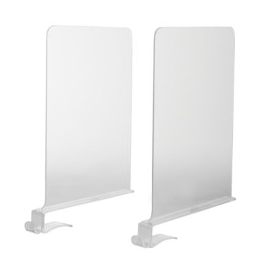 Simply Essential&trade; Clear Shelf Dividers (Set of 2). View a larger version of this product image.