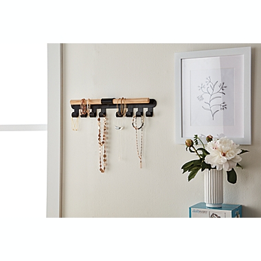 Squared Away&trade; Wall-Mounted Accessory Organizer in Blond/Phantom. View a larger version of this product image.