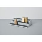 Alternate image 1 for Simply Essential&trade; Large 3-Tier Non-Skid Cabinet Organizer in Light Grey/Dark Grey