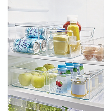 Squared Away&trade; Stackable 8-Inch x 14.5-Inch Refrigerator Bin. View a larger version of this product image.