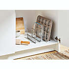 Alternate image 1 for Squared Away&trade; Metal Mesh Cabinet Organizer Rack in Matte Nickel