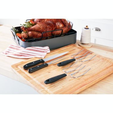 Our Table&trade; 2-Piece Triple Rivet Carving Set. View a larger version of this product image.