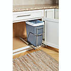Alternate image 2 for Squared Away&trade; Under-Cabinet 7.6-Gallon Sliding Trash Can in Brushed Nickel