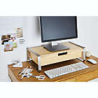 Alternate image 1 for Squared Away&trade; Monitor Stand with Storage in Brushed Nickel