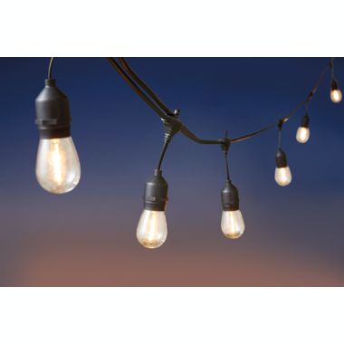 Simply Essential&trade; 30-Foot LED String Lights in Black. View a larger version of this product image.