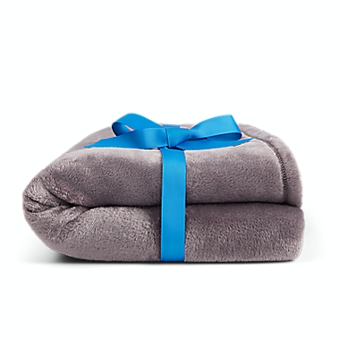 Simply Essential&trade; Solid Plush Throw Blanket in Excalibur. View a larger version of this product image.