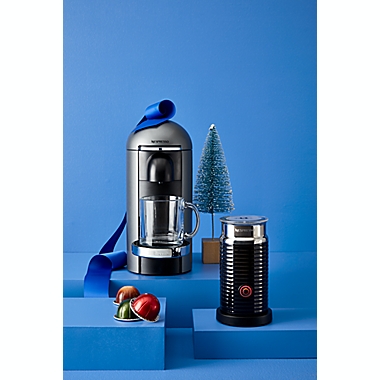 Nespresso&reg; by Breville VertuoPlus Coffee and Espresso Maker with Milk Frother in Titanium. View a larger version of this product image.