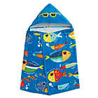 Alternate image 2 for H for Happy&trade; Fish School Hooded Beach Towel in Cool
