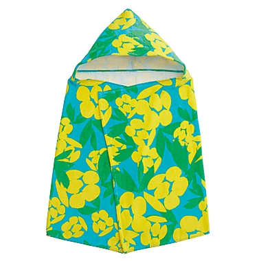 H for Happy&trade; Pineapple Hooded Beach Towel in Cool. View a larger version of this product image.