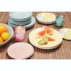 Alternate image 2 for Bee &amp; Willow&trade; Gingham Melamine and Bamboo Dinner Plate in Yellow