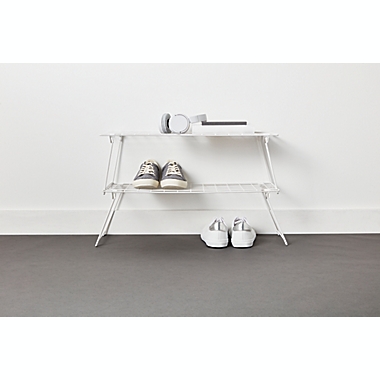 Simply Essential&trade; Collapsible Shoe Racks in Bright White (Set of 2). View a larger version of this product image.