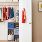 Alternate image 1 for Simply Essential&trade; 11-Inch Collapsible Storage Bin in Heathered Zen Blue