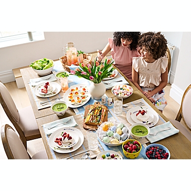 Bee &amp; Willow&trade; Charlotte Floral Organic 12-Piece Dinnerware Set. View a larger version of this product image.