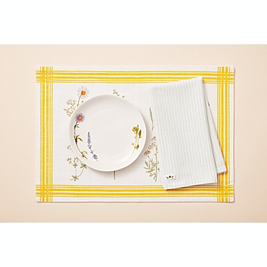 Bee &amp; Willow&trade; Check and Stripe Napkins in Smoke(Set of 4). View a larger version of this product image.