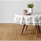Alternate image 1 for Bee &amp; Willow&trade; Sketched Florals 70-Inch Round Tablecloth in Black/White