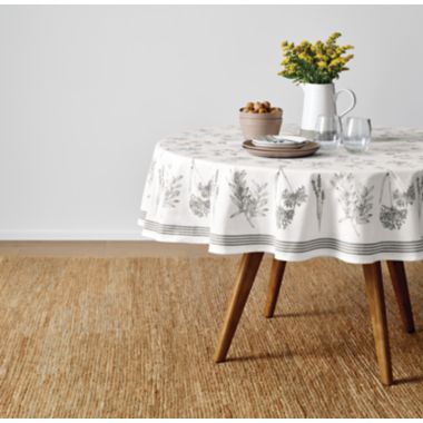 Bee &amp; Willow&trade; Sketched Florals 70-Inch Round Tablecloth in Black/White. View a larger version of this product image.