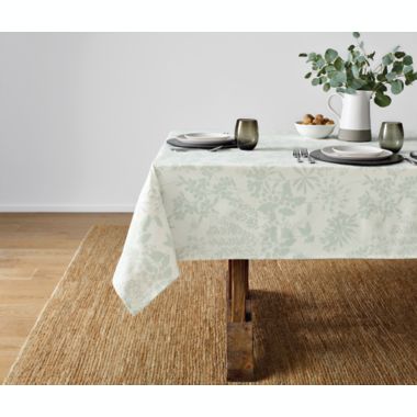 Bee &amp; Willow&trade; Beaufort 60-Inch x 120-Inch Tablecloth in Smoke/White. View a larger version of this product image.