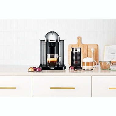 Nespresso&reg; Machine by Breville&reg; Vertuo Coffee and Espresso Maker Bundle in Chrome. View a larger version of this product image.