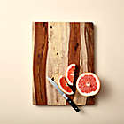 Alternate image 6 for Our Table&trade; 12-Inch x 16-Inch Non-Slip Gourmet Sheesham Wood Cutting Board