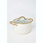 Alternate image 8 for Our Table&trade; Limited Edition Nonstick 5 qt. Aluminum Stock Pot with Steamer in Ivory