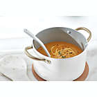 Alternate image 2 for Our Table&trade; Limited Edition Nonstick 5 qt. Aluminum Stock Pot with Steamer in Ivory