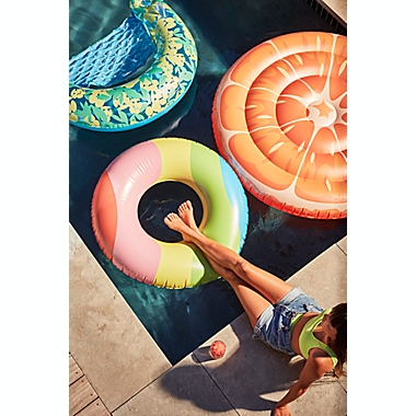 H for Happy&trade; Wavy Inflatable Pool Tube. View a larger version of this product image.