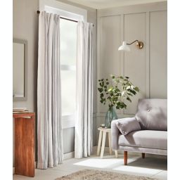Everhome™ Blanche Vertical Stripe 63-Inch Blackout Curtain Panel in Chambray Blue (Single)