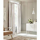 Alternate image 0 for Everhome&trade; Blanche Vertical Stripe 95-Inch Blackout Curtain Panel in Seed Pearl (Single)