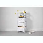 Alternate image 1 for Simply Essential&trade; Storage Cart with USB Charging Station in Bright White
