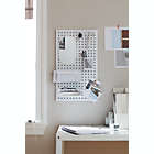 Alternate image 1 for Squared Away&trade; Wall Mounted Peg Board Organizer in White