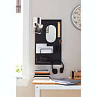 Alternate image 1 for Squared Away&trade; Wall Mounted Peg Board Organizer in Black